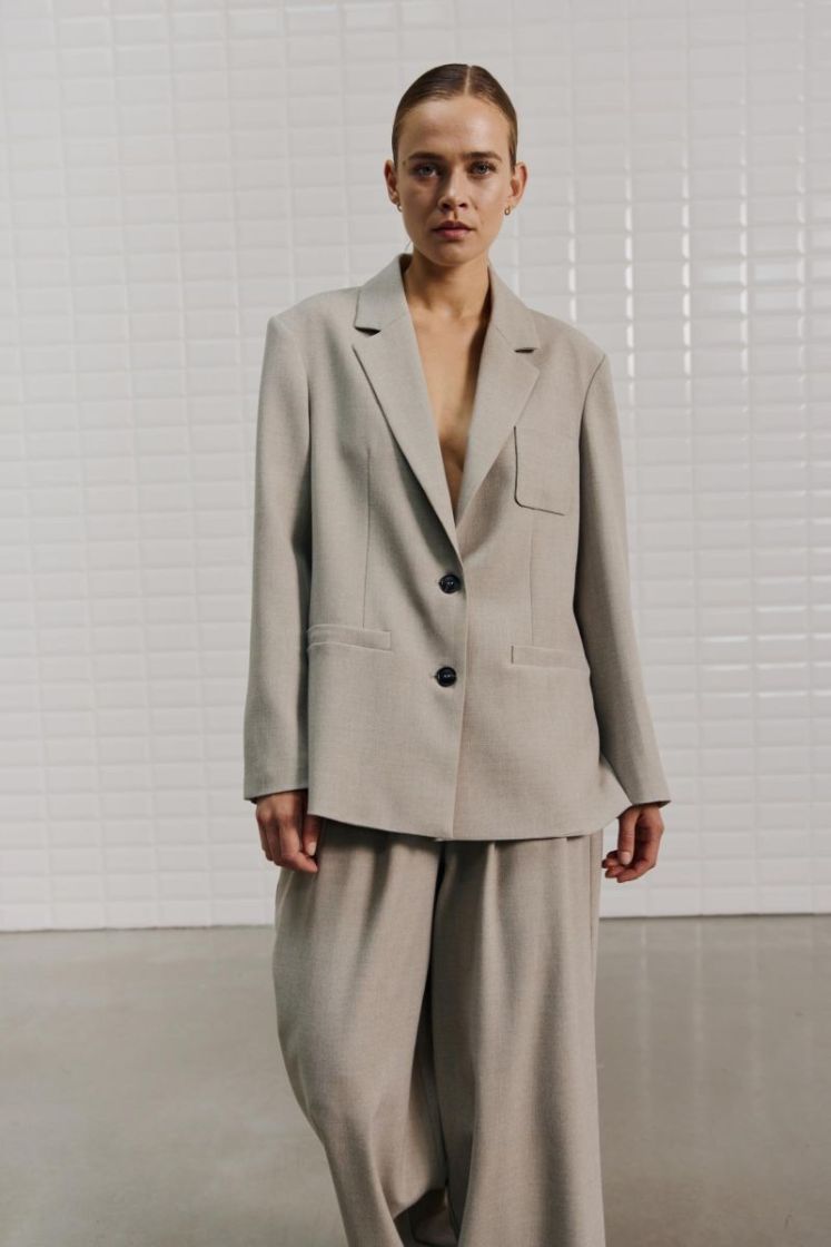 Pilar blazer Grey sand