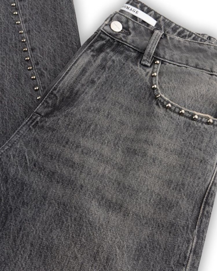 Jeans with studs Grey