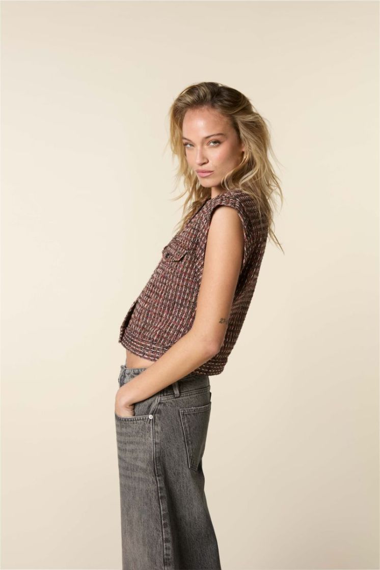 Tweed vest Multi