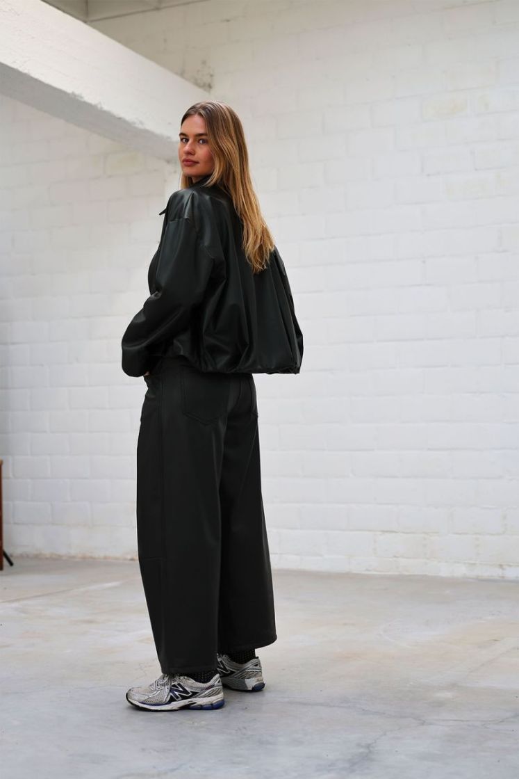 Penny Pants leather Green