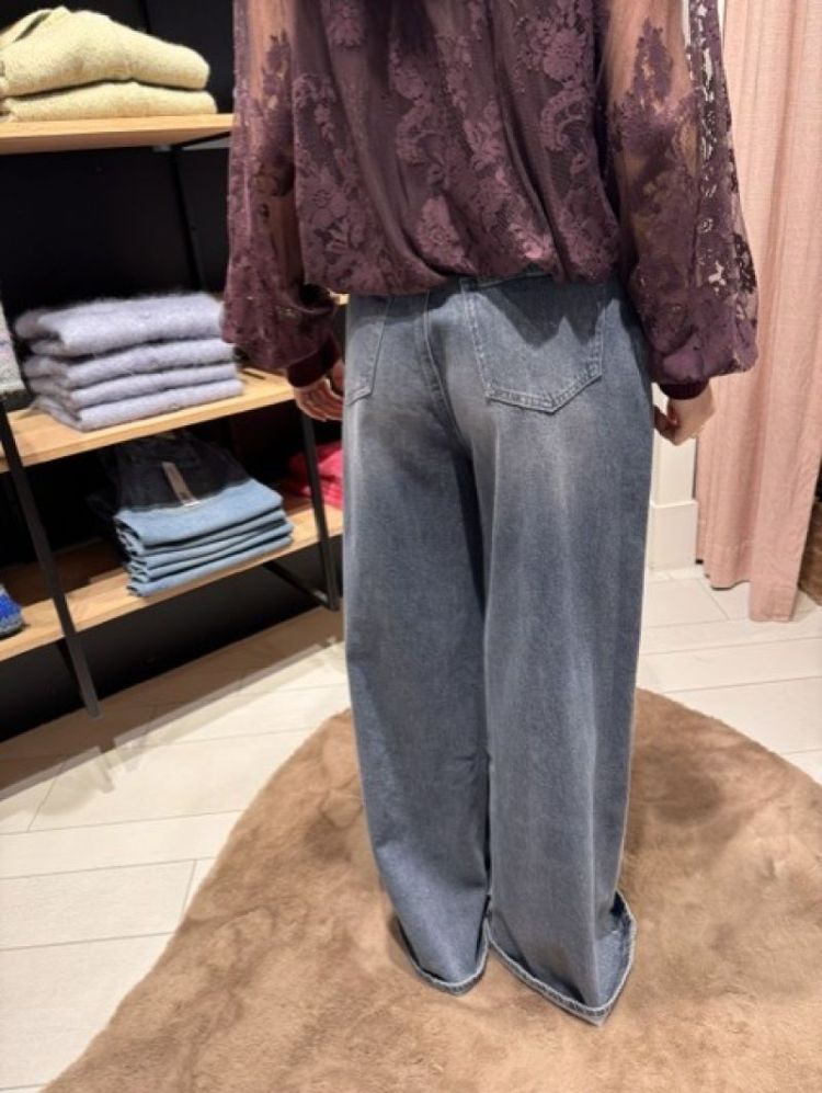 WIDE LEG JEANS BLUE