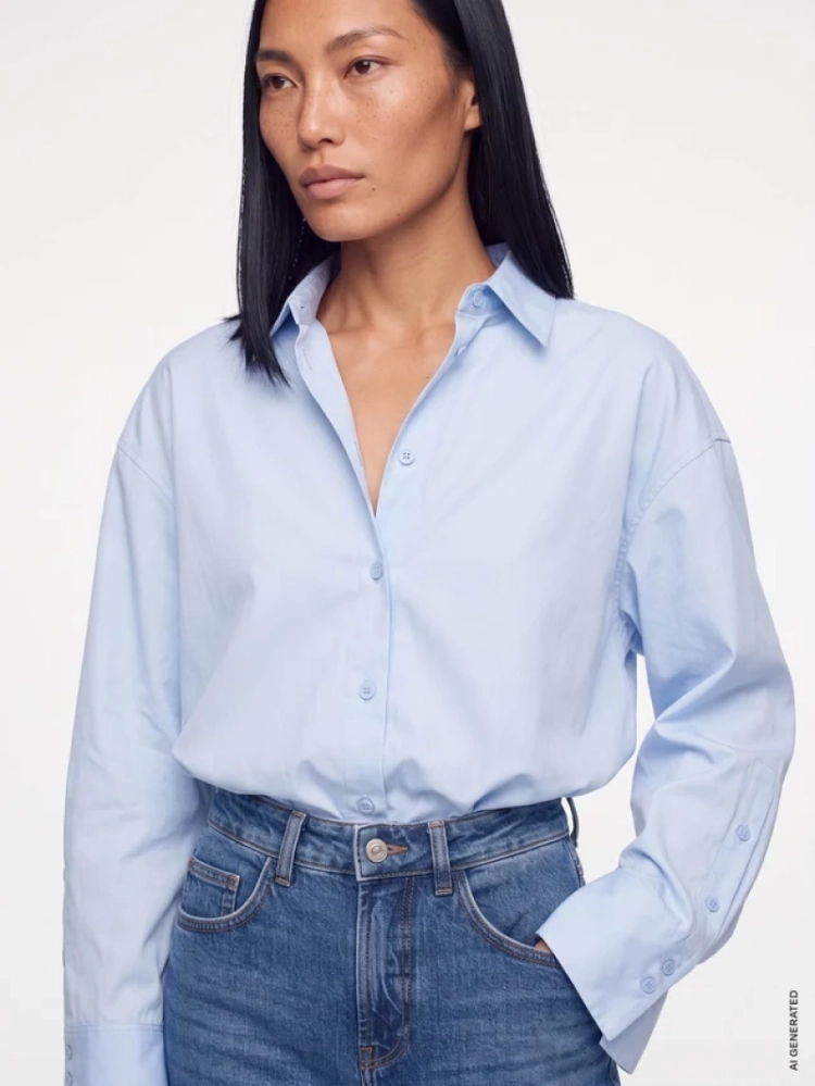 WINOLA SHIRT LIGHT BLUE