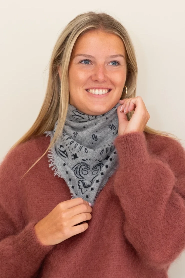 Bandana cashmere Grijs 