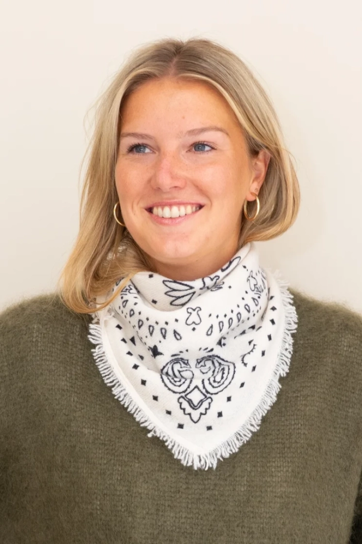 Bandana cashmere Ecru